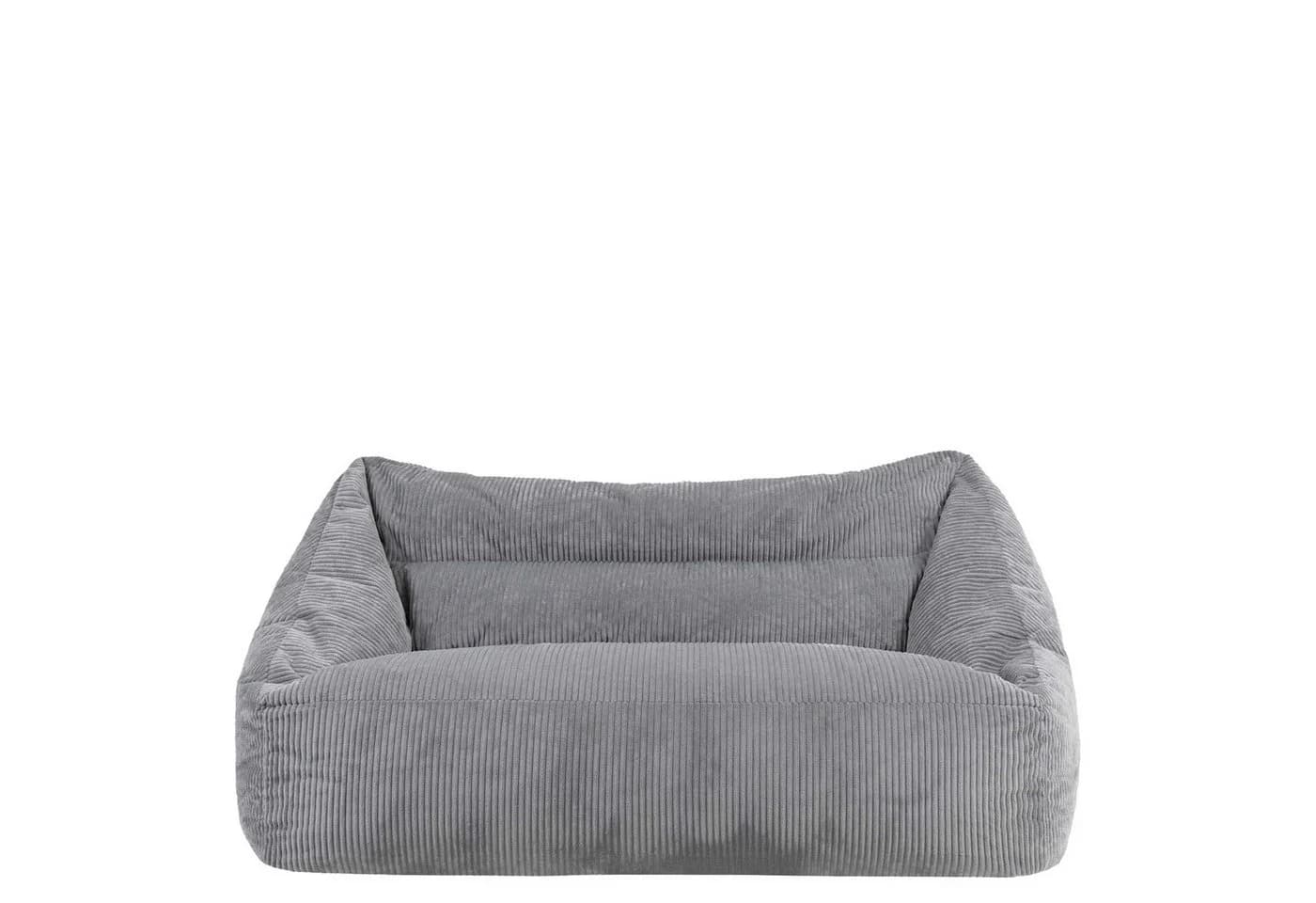 Icon Cecilia Sitzsack Sofa Cord Grau 2-Sitzer mit Füllung - Bild 4