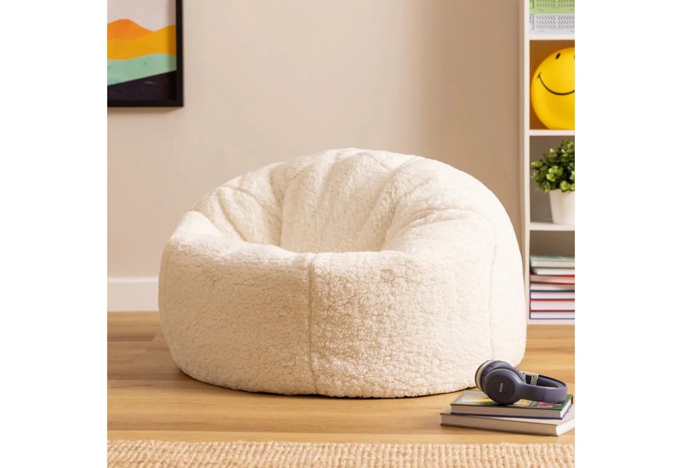 Icon Sitzsack Kinder aus Fleece Flauschig „Natalia“ 80x45cm Made in Germany für Kinderzimmer