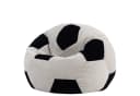 icon Sitzsack Kinder Fußball Cord Schwarz Bild 2