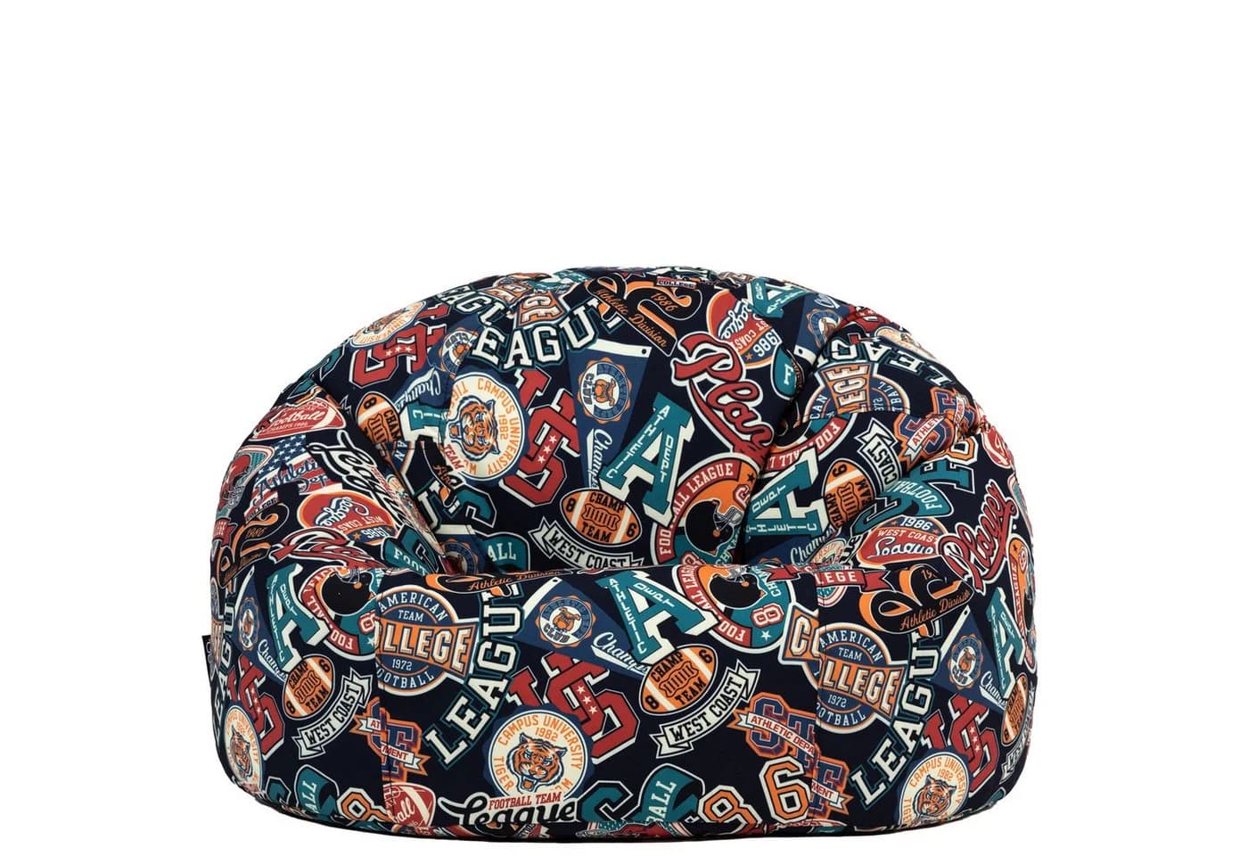 icon Sitzsack Kinder Schwarz Druck Groß 80x45cm - Bild 4