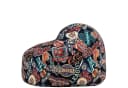 icon Sitzsack Kinder Schwarz Druck Groß 80x45cm Bild 5