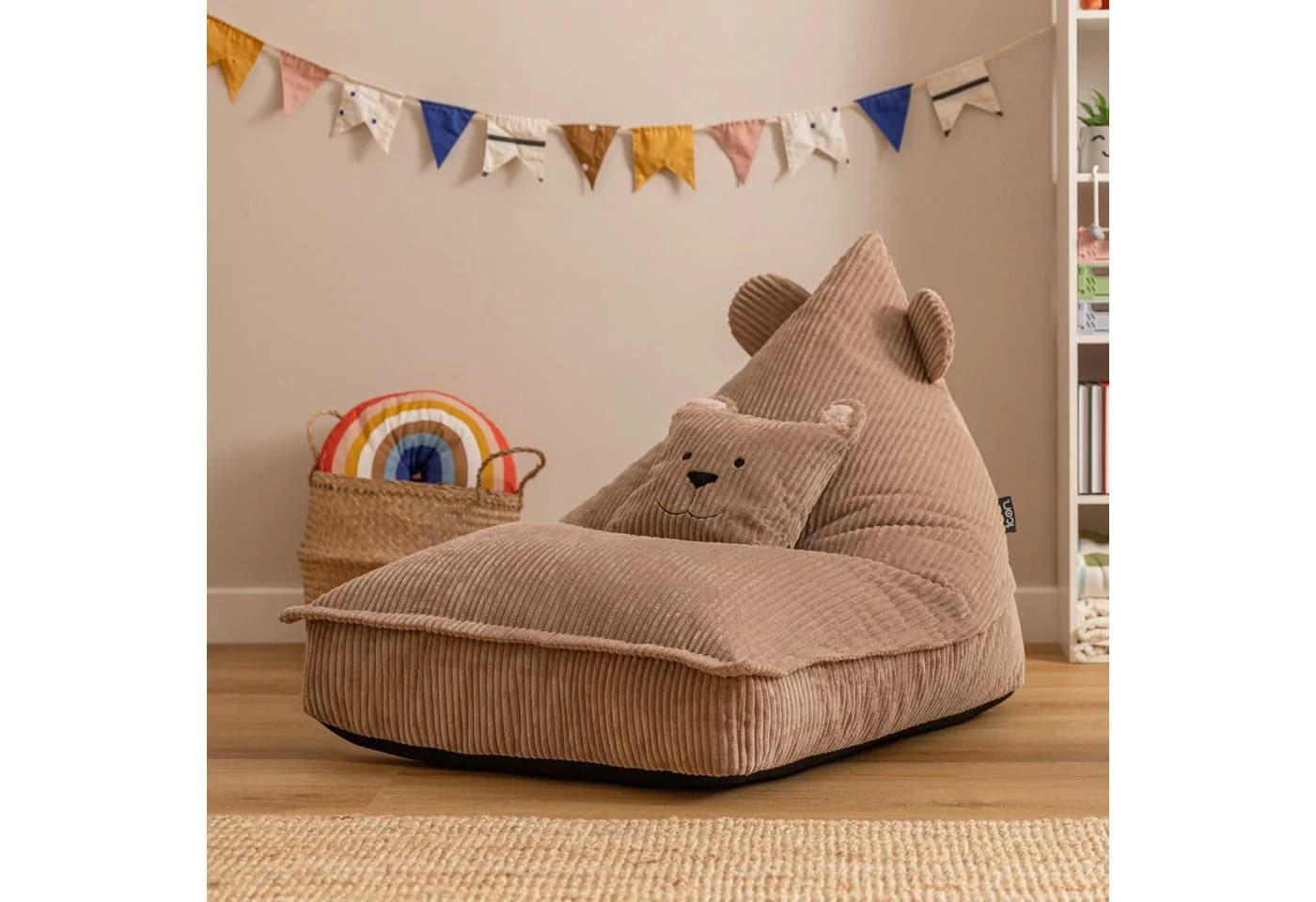 ICON Sitzsack Kinder Animalfreunde mit Kissen aus Cord - Bild 3