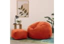 Icon Kingston Sitzsack mit Hocker Cord Terrakotta Made in Germany Bild 3