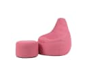 ICON Gaming Sitzsack mit Hocker Rosa Techmesh Bild 2