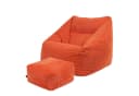 Icon Natalia-Sessel-Sitzsack mit Hocker, XXL, Cord, Made in Germany Bild 2