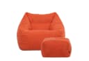 Icon Natalia-Sessel-Sitzsack mit Hocker, XXL, Cord, Made in Germany Bild 4