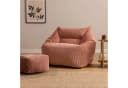 ICON Sitzsack Riesen Sessel aus Cord Flauschig „Natalia" mit Hocker (Spar-Set, 1 x Sitzsack-Sessel, 1 x Fußhocker), Sitzsack XXL, Made in Germany, für Erwachsene & Kinder, für Wohnzimmer Bild 3