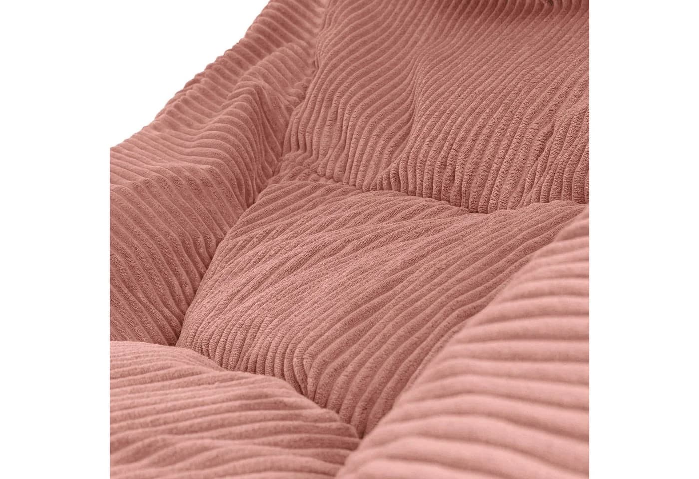 ICON Sitzsack Riesen Sessel aus Cord Flauschig „Natalia" mit Hocker (Spar-Set, 1 x Sitzsack-Sessel, 1 x Fußhocker), Sitzsack XXL, Made in Germany, für Erwachsene & Kinder, für Wohnzimmer - Bild 5