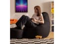 icon Sitzsack Liegesessel Dalton XXL Schwarz mit Hocker Bild 1