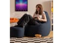icon Sitzsack Liegesessel Gaming XXL mit Hocker marineblau Bild 1