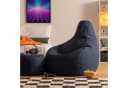 icon Sitzsack Liegesessel Gaming XXL mit Hocker marineblau Bild 3