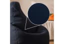 icon Sitzsack Liegesessel Gaming XXL mit Hocker marineblau Bild 5