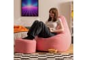 icon Sitzsack Liegesessel Dalton XXL Rosa mit Hocker Bild 1