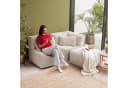 icon Noa Ecksofa Spar-Set Beige Cord mit Sessel & Hocker Bild 1