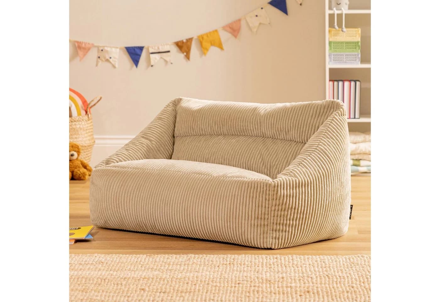 ICON Sitzsack Sofa für Kinder aus Cord mit Füllung, Made in Germany - Bild 3