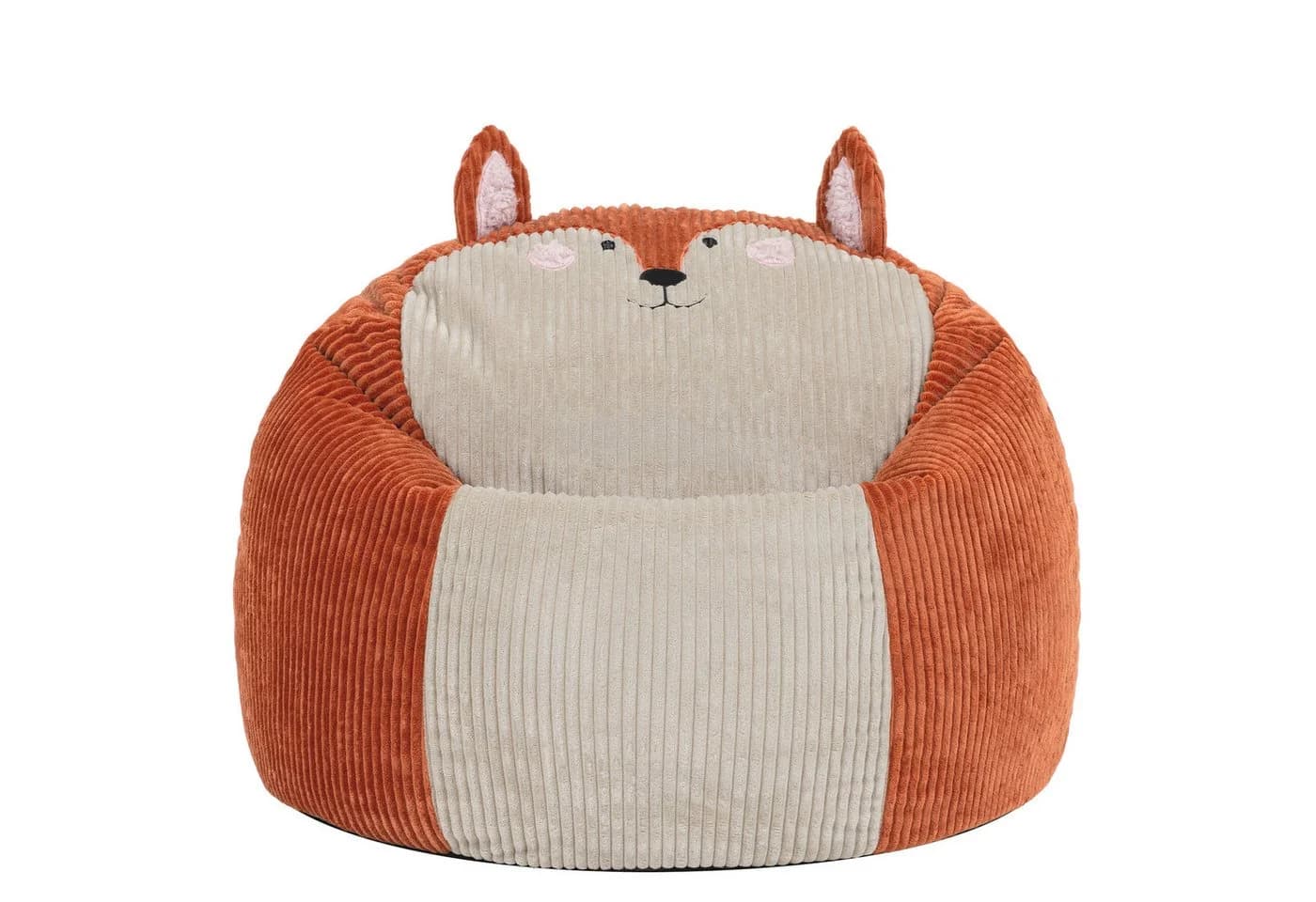 icon Kinder Sitzsack Cord Orange mit Kissen - Bild 4