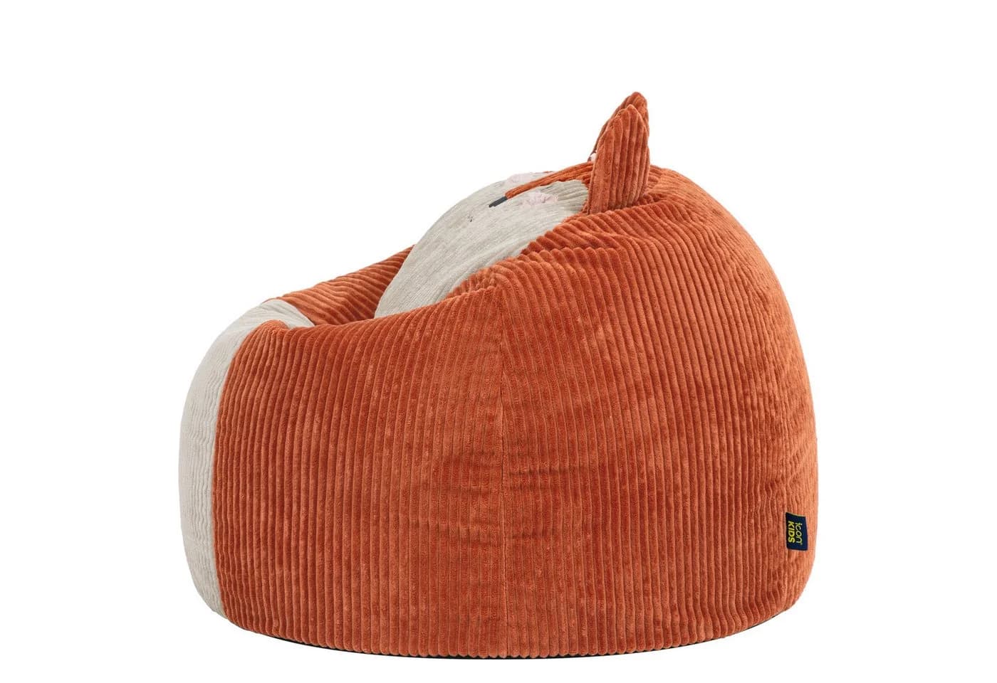 icon Kinder Sitzsack Cord Orange mit Kissen - Bild 5