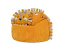 icon Kinder Sitzsack Cord Gelb mit Kissen Bild 2
