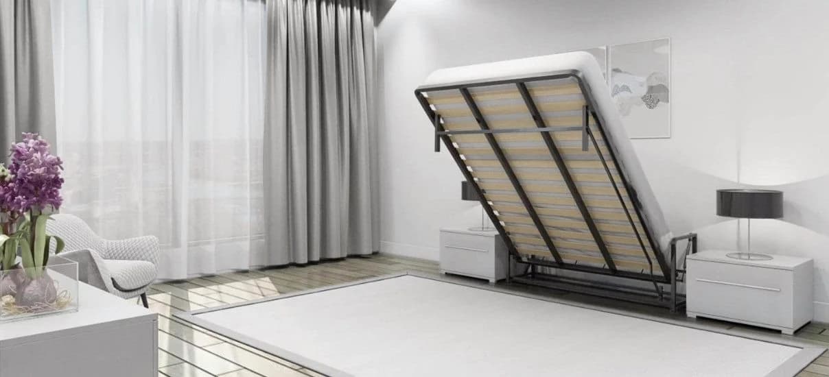 Wall Bed King Stauraumbett – Platzsparendes Vertikales Wandbett - Bild 4