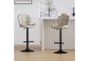 MCC direct Barhocker STELLA 2er Set höhenverstellbar Kunstleder Braun Bild 1