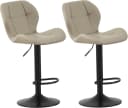 MCC direct Barhocker STELLA 2er Set höhenverstellbar Kunstleder Braun Bild 4