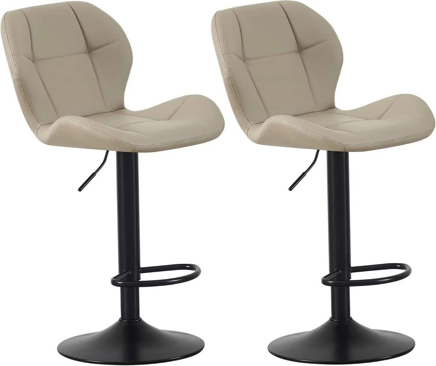 MCC direct Barhocker STELLA 2er Set höhenverstellbar Kunstleder Braun - Bild 4