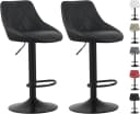 MCC direct Barhocker STANLEY 2er Set Schwarz Kunstleder Metall Bild 2