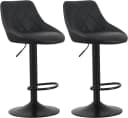 MCC direct Barhocker STANLEY 2er Set Schwarz Kunstleder Metall Bild 4