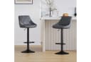MCC direct Barhocker STANLEY 2er Set Grau Kunstleder Metall Bild 1