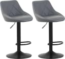 MCC direct Barhocker STANLEY 2er Set Grau Kunstleder Metall Bild 4