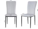 MCC direct Esszimmerstuhl ELLE Samt Grau 2er Set Bild 3