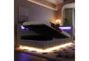 Flieks Daybett Grau Samt mit Stauraum, LED & USB Bild 4