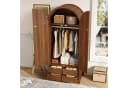 Flieks Kleiderschrank Garderobenschrank Walnuss Modern Bild 3