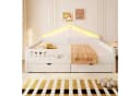 Flieks Daybett 140x200 Massivholz Kiefer mit Schubladen & Lichtleiste Bild 1