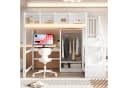 Flieks Hochbett mit Schreibtisch & Kleiderschrank Bild 1