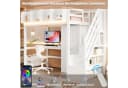 Flieks Hochbett mit Schreibtisch & Kleiderschrank Bild 4