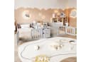 Flieks Kinderbett Bodenbett grau mit Schubladen und Regal Bild 3