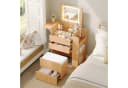 Flieks Schminktisch mit LED-Spiegel, 3 Schubladen, Hocker beige Bild 2