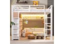 Flieks Hochbett Metall mit Schubladen & LED Bild 1