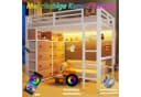 Flieks Hochbett Metall mit Schubladen & LED Bild 3