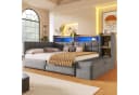 Flieks Daybett 140x200cm mit LED, USB und Samtbezug Bild 1