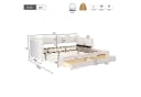 Flieks Polsterbett Daybett Beige mit Schubladen & Ausziehbett Bild 5