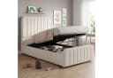 Flieks Polsterbett 90x200 cm mit hydraulischem Stauraum Beige Bild 2