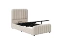 Flieks Polsterbett 90x200 cm mit hydraulischem Stauraum Beige Bild 5