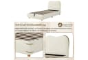 Flieks Polsterbett Beige Hydraulisches Stauraumbett Samt Bild 4