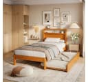 Flieks Massivholzbett mit Ausziehbett 90x200cm Bild 1
