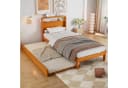 Flieks Massivholzbett mit Ausziehbett 90x200cm Bild 2