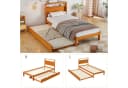 Flieks Massivholzbett mit Ausziehbett 90x200cm Bild 4