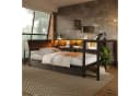 Flieks Daybett mit LED-Beleuchtung, Schreibtisch & Schubladen Schwarz Bild 1