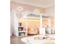 Flieks Hochbett mit Schrank und Stauraumtreppe Bild 1